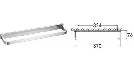 Полотенцедержатель «Art&Max» Maxima AM-F-8912A на стену хром Полотенцедержатель «Art&Max» Maxima AM-F-8912A на стену хром