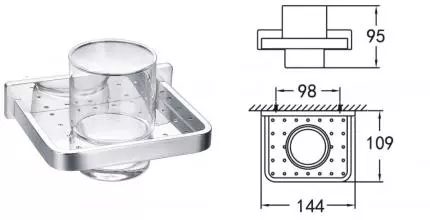 Стакан для зубных щёток «Art&Max» Maxima AM-8920 на стену хром Стакан для зубных щёток «Art&Max» Maxima AM-8920 на стену хром