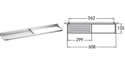 Полотенцедержатель «Art&Max» Maxima AM-8916 на стену хром Полотенцедержатель «Art&Max» Maxima AM-8916 на стену хром