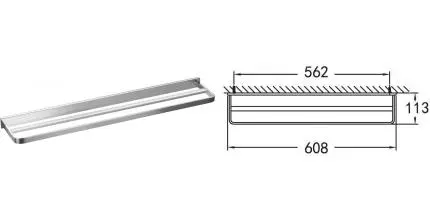 Полотенцедержатель двойной «Art&Max» Maxima AM-8911 на стену хром Полотенцедержатель двойной «Art&Max» Maxima AM-8911 на стену хром