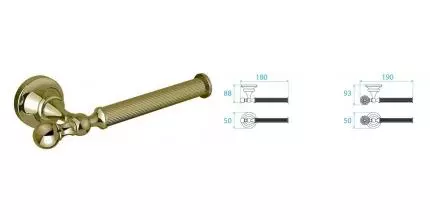 Держатель для туалетной бумаги «Cezares» OLIMP-TH04-02-M на стену бронза Держатель для туалетной бумаги «Cezares» OLIMP-TH04-02-M на стену бронза