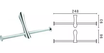 Держатель для туалетной бумаги «Art&Max» Elegant AM-E-1583B на стену хром