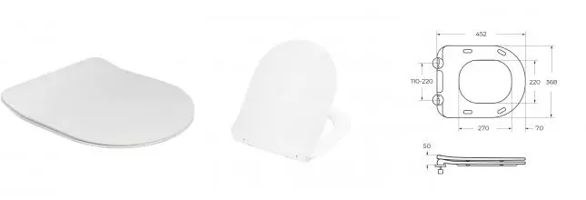 Сиденье для унитаза «Belbagno» BB2034SC дюропласт с микролифтом белое