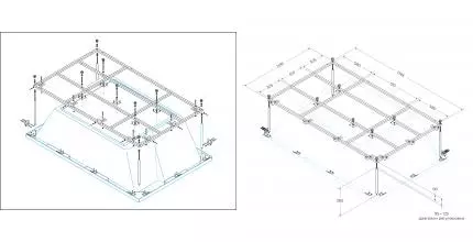 Каркас под ванну «Cezares» Plane Duo-MF Каркас под ванну «Cezares» Plane Duo-MF
