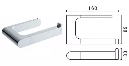 Держатель для туалетной бумаги «Art&Max» Platino AM-E-3983AL на стену хром