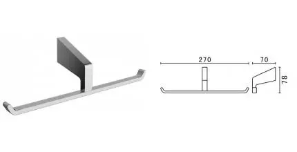 Держатель для туалетной бумаги «Art&Max» Techno AM-E-4183B на стену хром