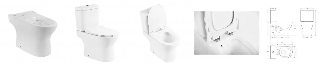 STEAM Чаша унитаза безободкового, P-trap BB130CPR · Steam, Belbagno, BB130CPR