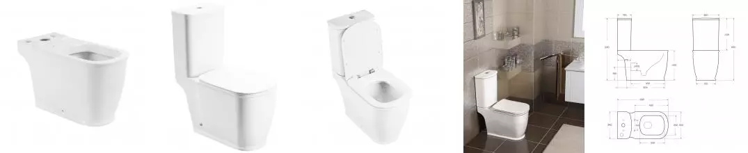 PRADO Чаша унитаза, P-trap, BB10150CP · Prado, Belbagno, BB10150CP