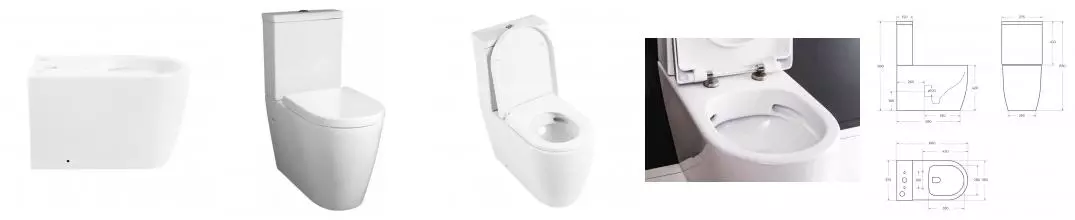 MARINO Чаша унитаза безободкового, P-trap BB105CPR · Marino, Belbagno, BB105CPR