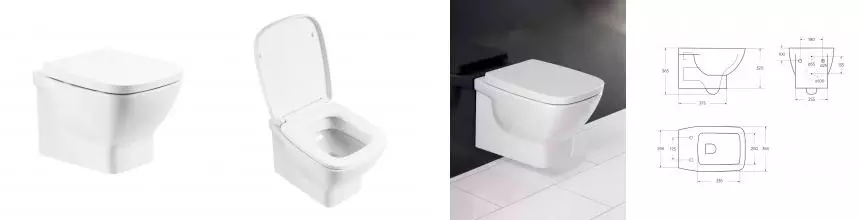 LAGO Чаша подвесного унитаза с креплением BB128CH · Belbagno, BB128CH