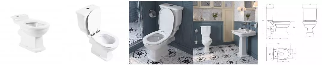 BOHEME Чаша унитаза безободкового, P-trap BB115CPR · Boheme, Belbagno, BB115CPR