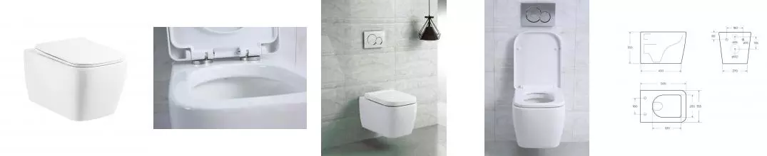 VENETO Унитаз подвесной безободковый с креплением BB132CHR · Veneto, Belbagno, BB132CHR