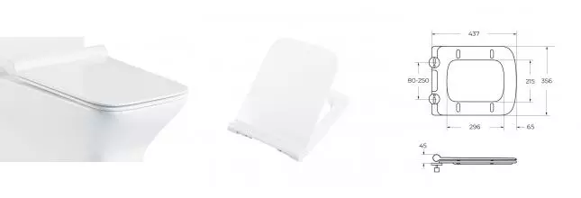 Сиденье для унитаза «Belbagno» Romano BB2112SC дюропласт с микролифтом белое