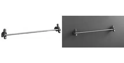 Полотенцедержатель «Art&Max» Tulip AM-B-0827-T на стену серебро