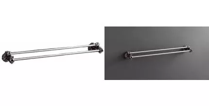 Полотенцедержатель двойной «Art&Max» Tulip AM-0828-T на стену серебро