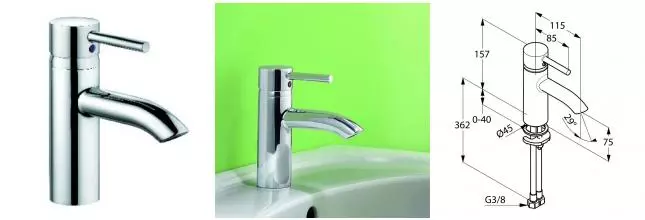 Смеситель для раковины «Kludi» Bozz 382900576 хром Смеситель для раковины «Kludi» Bozz 382900576 хром