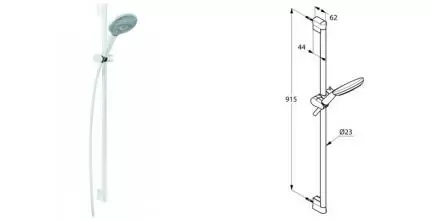 Душевой гарнитур «Kludi» FreshLine 6794091-00 3S белый Душевой гарнитур «Kludi» FreshLine 6794091-00 3S белый