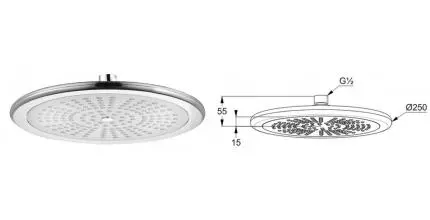 Верхний душ «Kludi» Freshline 675110500 хром Верхний душ «Kludi» Freshline 675110500 хром