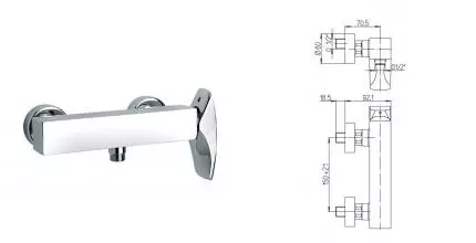 Смеситель для душа «Paini» F1 F1CR5112SKM хром Смеситель для душа «Paini» F1 F1CR5112SKM хром