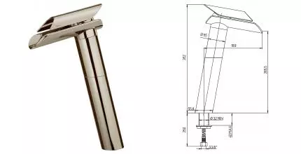 Смеситель для раковины «Paini» Morgana 73PW205LL никель