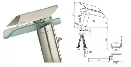 Смеситель для раковины «Paini» Morgana 73PW211VR с донным клапаном никель