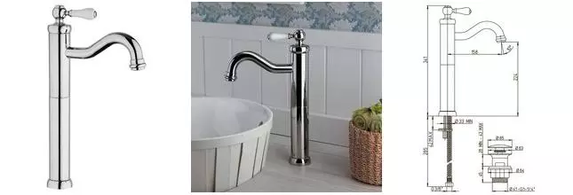 Смеситель для раковины «Jacuzzi» Tosca 0TO00488JA00 с донным клапаном хром