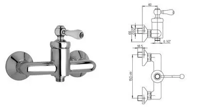 Смеситель для душа «Jacuzzi» Tosca 0TO00028JA00 хром