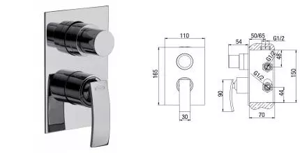Смеситель для душа «Jacuzzi» Ray 0IO00436JA00 хром Смеситель для душа «Jacuzzi» Ray 0IO00436JA00 хром