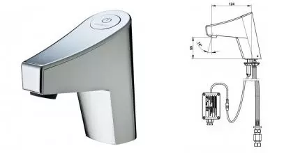 Кран для холодной воды «Presto» Touch 56635 сенсорный хром Кран для холодной воды «Presto» Touch 56635 сенсорный хром