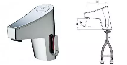 Смеситель для раковины «Presto» Touch 56602 сенсорный хром Смеситель для раковины «Presto» Touch 56602 сенсорный хром