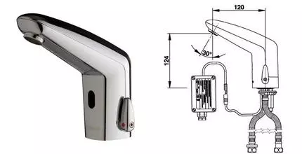 Смеситель для раковины «Presto» Volta 55211 сенсорный хром