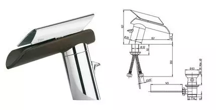 Смеситель для биде «Paini» Morgana 73CR306LZKM с донным клапаном тёмное дерево/хром Смеситель для биде «Paini» Morgana 73CR306LZKM с донным клапаном тёмное дерево/хром