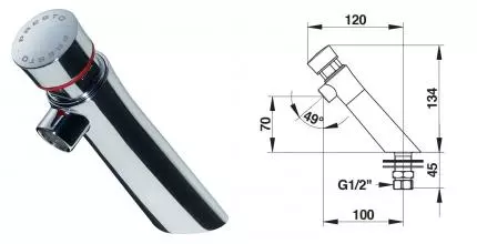 Кран для холодной воды «Presto» Neo 65100 хром