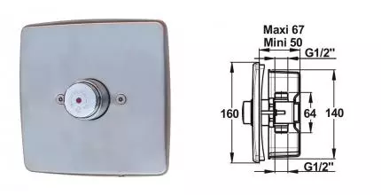 Смеситель для душа «Presto» P 500 38330 хром