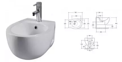 Подвесное биде «Am.Pm» Tender C453411WHI белое