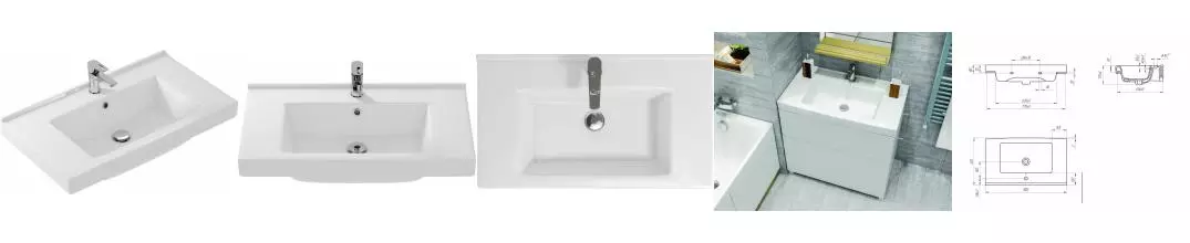 Раковина «Cersanit» Grand 80 белая