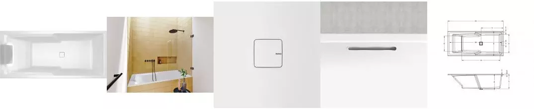 Ванна акриловая «Riho» Still Shower 180/80 LED без опор с сифоном белая правая Ванна акриловая «Riho» Still Shower 180/80 LED без опор с сифоном белая правая