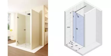 Душевая дверь «Riho» Scandic Mistral M102 90/200 прозрачная левая Душевая дверь «Riho» Scandic Mistral M102 90/200 прозрачная левая