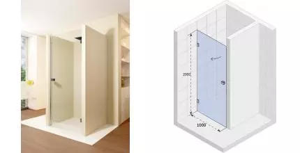 Душевая дверь «Riho» Scandic Mistral M101 100 прозрачная правая Душевая дверь «Riho» Scandic Mistral M101 100 прозрачная правая
