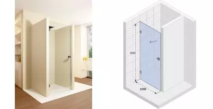 Душевая дверь «Riho» Scandic Mistral M101 100 прозрачная левая Душевая дверь «Riho» Scandic Mistral M101 100 прозрачная левая
