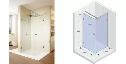 Душевой угол-ограждение «Riho» Scandic Mistral M201 100/100 прозрачный без поддона правый Душевой угол-ограждение «Riho» Scandic Mistral M201 100/100 прозрачный без поддона правый