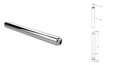 Удлинитель для штанги «Bravat» Opal P75158CP 50 хром Удлинитель для штанги «Bravat» Opal P75158CP 50 хром