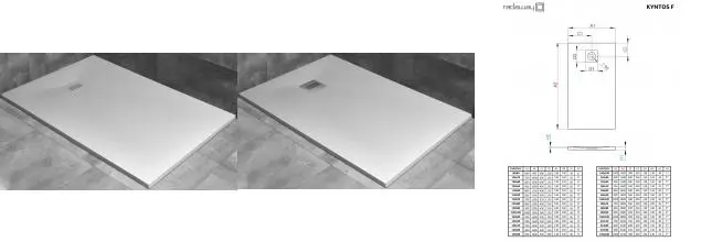 Душевой поддон «Radaway» Kyntos F white 120/90 низкий из литьевого мрамора прямоугольный без решётки без сифона Душевой поддон «Radaway» Kyntos F white 120/90 низкий из литьевого мрамора прямоугольный без решётки без сифона
