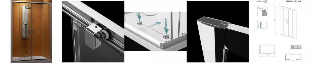 Душевая дверь «Radaway» Premium Plus DWD 150 прозрачная/хром Душевая дверь «Radaway» Premium Plus DWD 150 прозрачная/хром