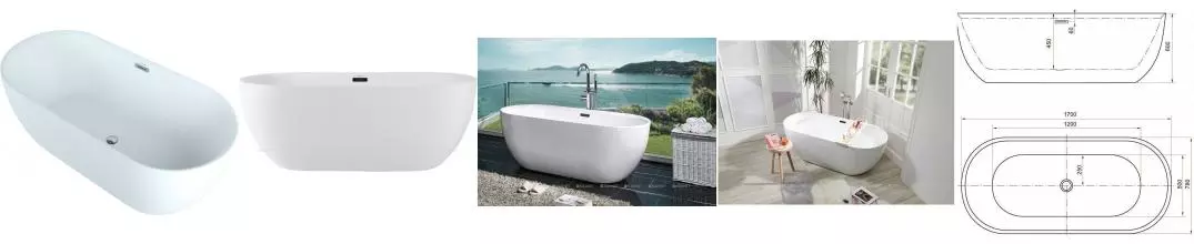 Ванна акриловая «Aquanet» Delight 170/78 с ножками с сифоном белая Ванна акриловая «Aquanet» Delight 170/78 с ножками с сифоном белая