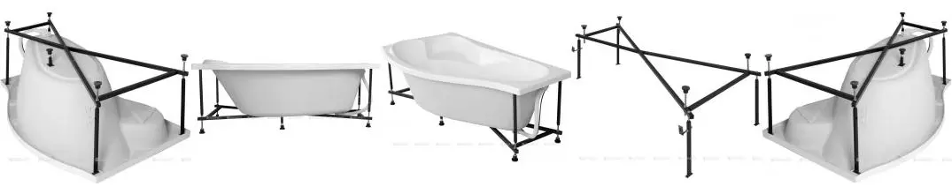 Каркас под ванну сварной «Aquanet» Palma 170/90/60 правая, левая Каркас под ванну сварной «Aquanet» Palma 170/90/60 правая, левая