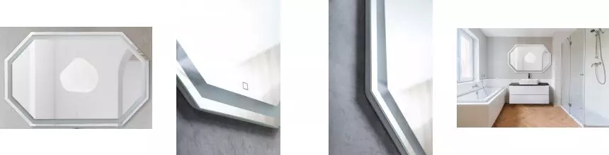 Зеркало «Belbagno» OTT 120/80 с сенсорным выключателем с подсветкой Зеркало «Belbagno» OTT 120/80 с сенсорным выключателем с подсветкой