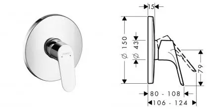 HG 31 964 000 Focus Смеситель для душа · Focus, Hansgrohe, 31964000 HG 31 964 000 Focus Смеситель для душа · Focus, Hansgrohe, 31964000