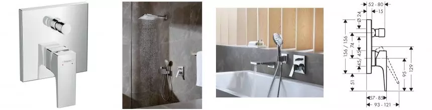 HG 32 545 000 Metropol Смеситель для ванны (внешняя монтажная часть) · Hansgrohe, 32545000