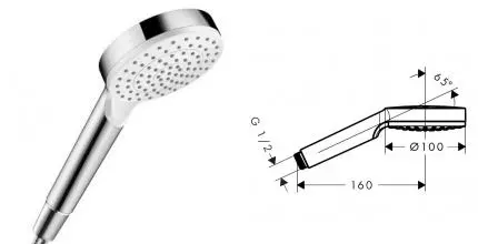 Ручная лейка «Hansgrohe» Crometta EcoSmart 26333400 белая/хром Ручная лейка «Hansgrohe» Crometta EcoSmart 26333400 белая/хром